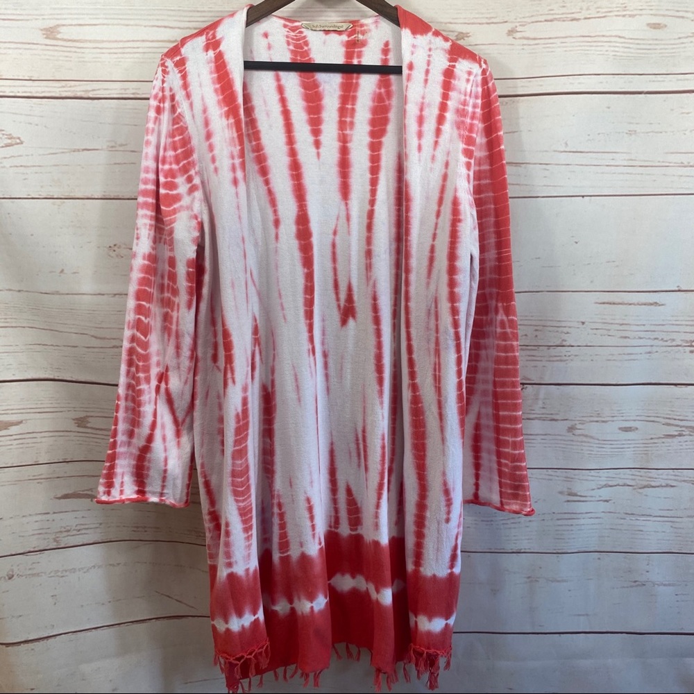 Soft Surroundings. Captiva Tie-Dye Cardigan.